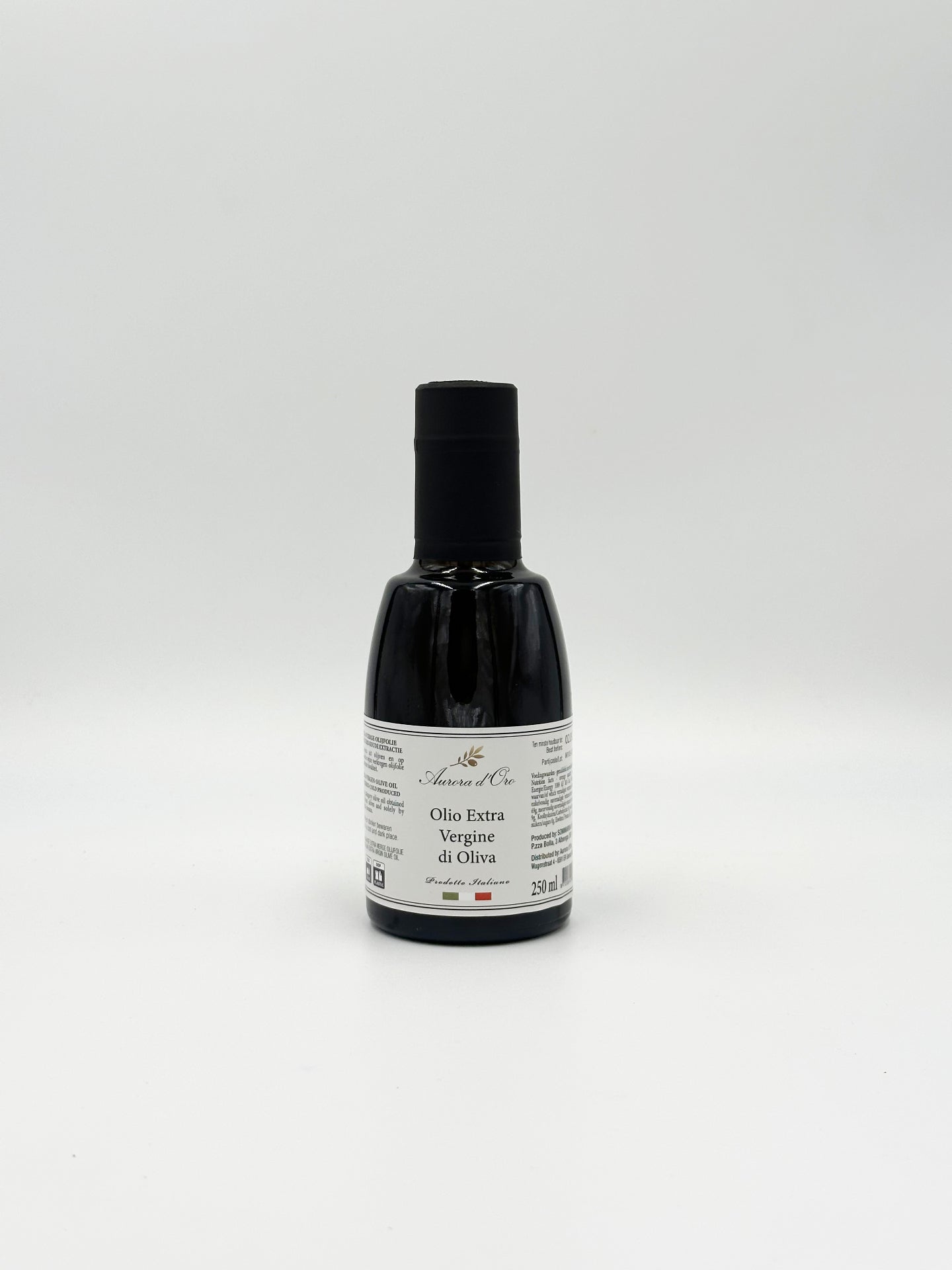 Aurora d'Oro Bottiglia Classica 250 ml – premium Italiaanse extra vergine olijfolie in donkere fles