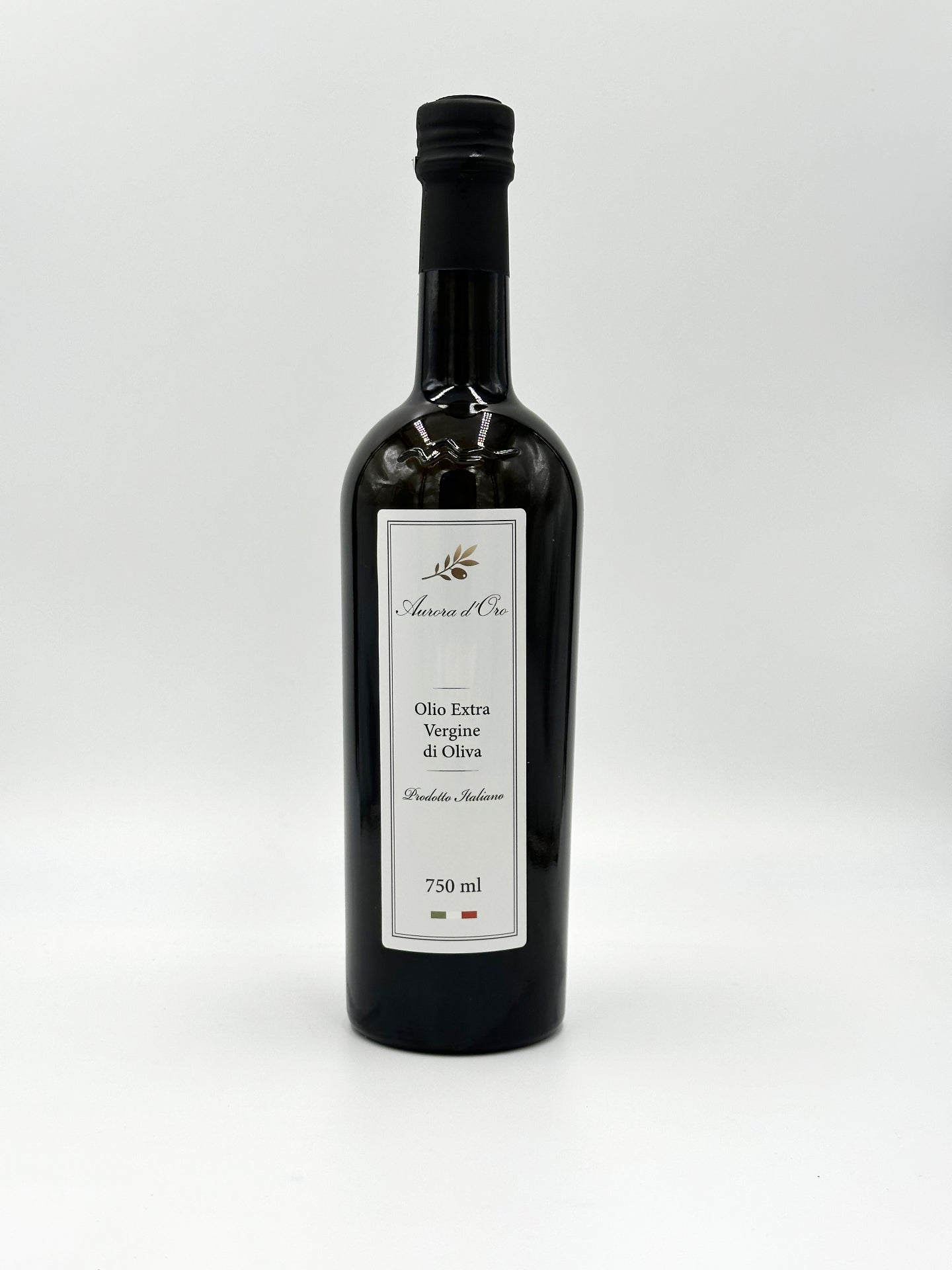 Aurora d'Oro Bottiglia Riserva 750 ml – premium Italiaanse extra vergine olijfolie in grote donkere fles