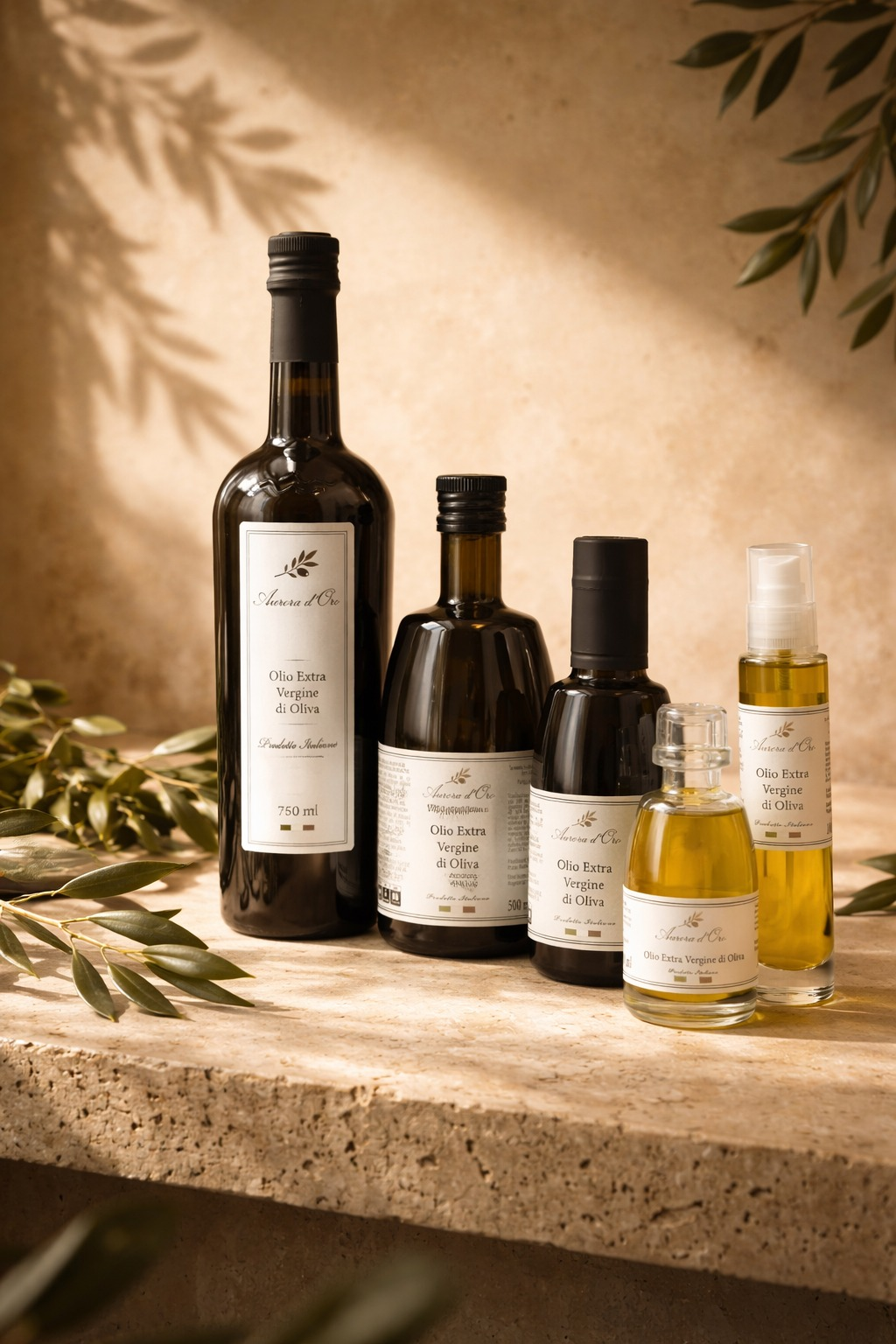 Aurora d'Oro Collezione Completa – alle zes flessen premium extra vergine olijfolie