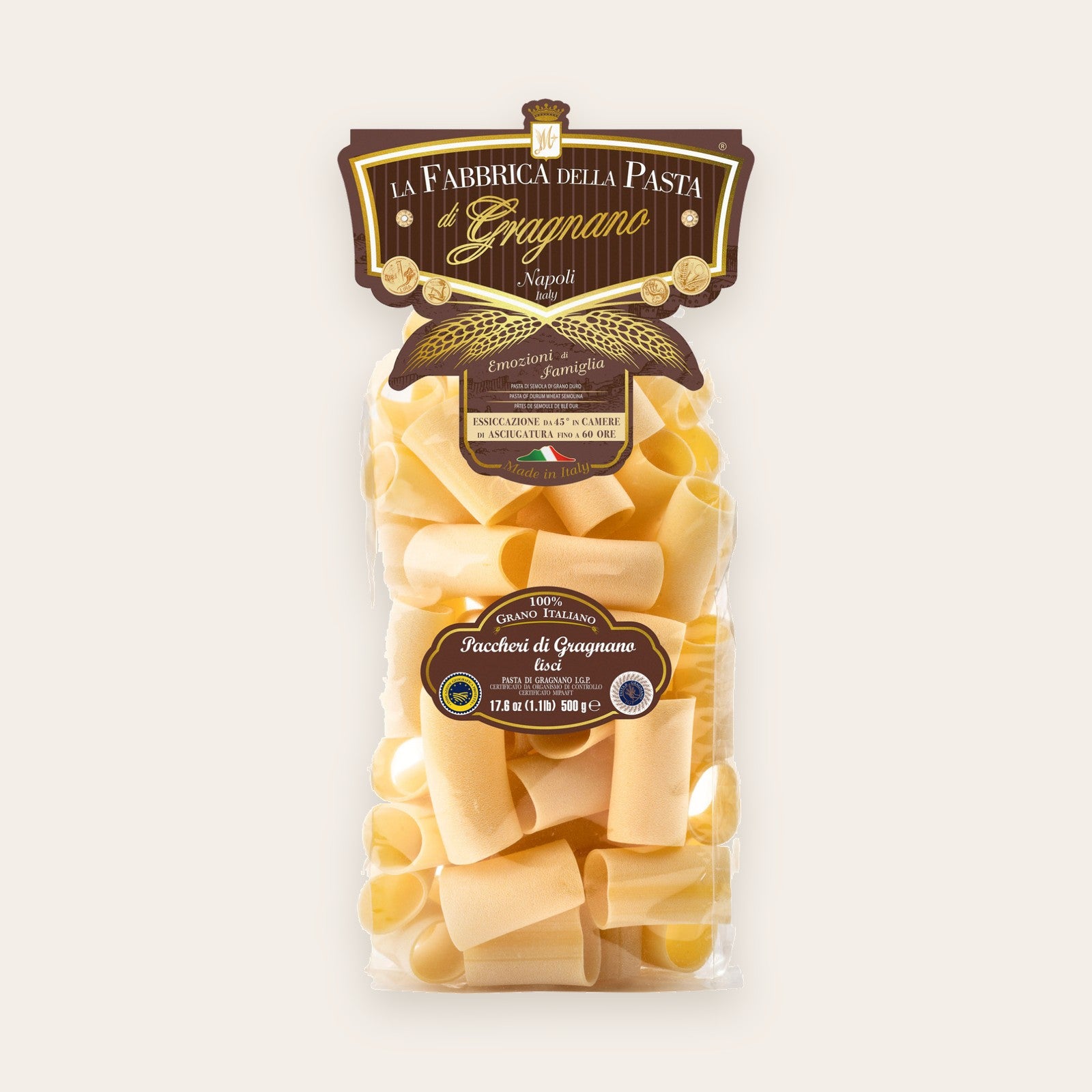 Paccheri di Gragnano Lisci IGP
